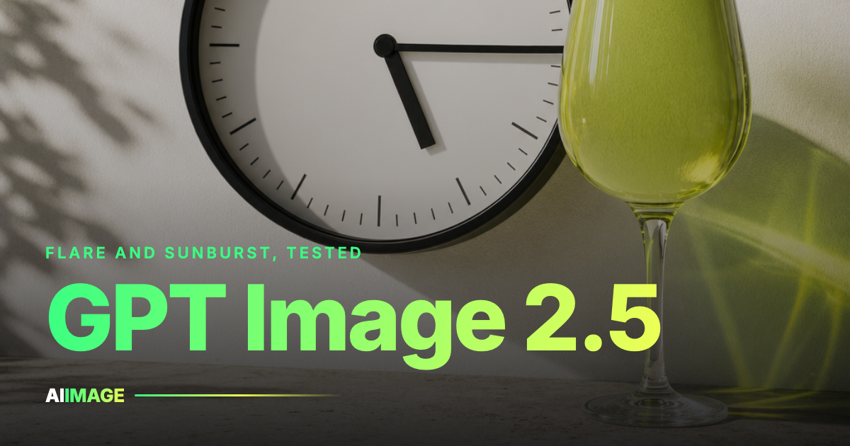 GPT Image 2.5 Review: Flare and Sunburst, Tested